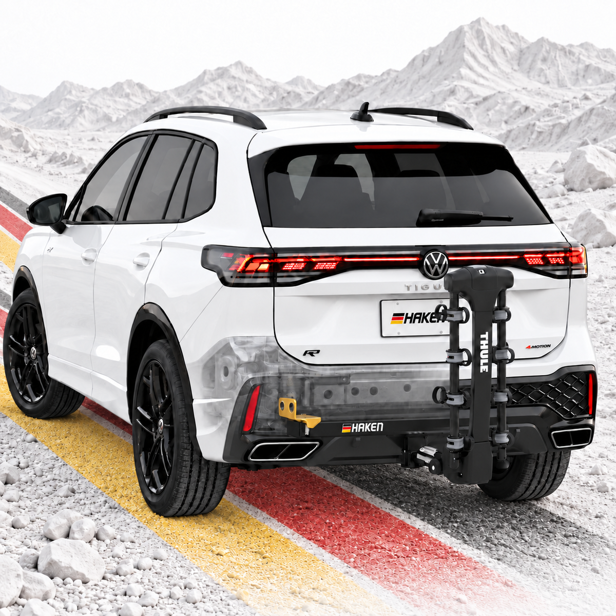 Combo Tirón Alemán Haken + Rack THULE APEX XT4